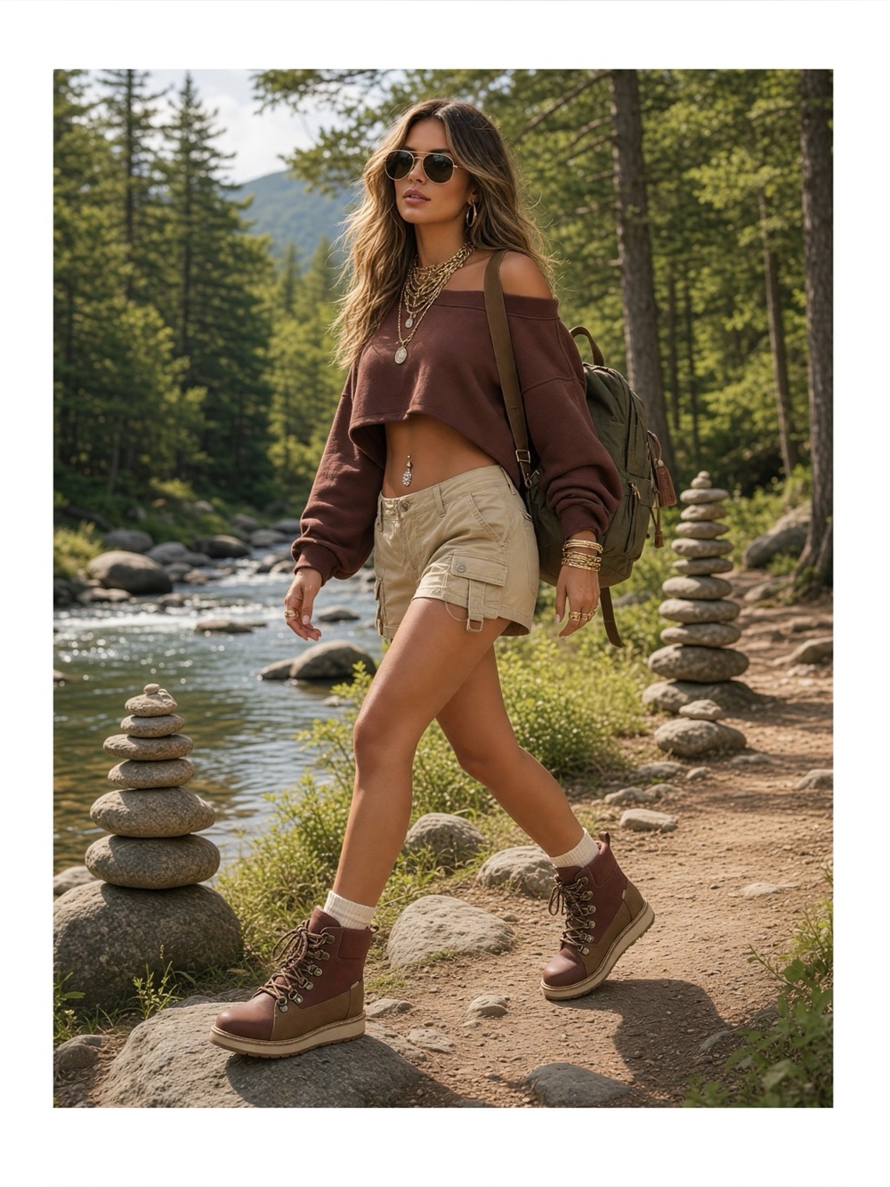 new Tom’s ☀︎︎ Mesa Waterproof Leather Bootie Hiking Boot ☀︎︎ Penny Brown ☀︎ 6.5M